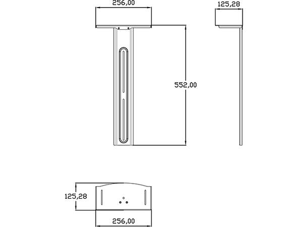 Multibrackets M Public Floorstand Basic 150 gulvstativ med hjul